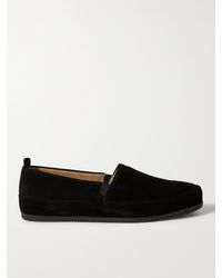 Mulo Suede Loafers - Black