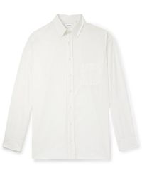 Lardini - Button-down Collar Cotton-poplin Shirt - Lyst