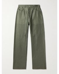 Rick Owens - Geth Wide-leg Linen-blend Trousers - Lyst