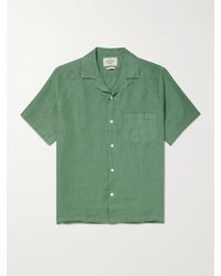 Portuguese Flannel - Camp-Collar Linen Shirt - Lyst