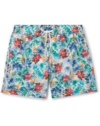 Hartford - Straight-leg Mid-length Floral-print Swim Shorts - Lyst