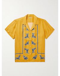 Bode - Printed Silk-twill Shirt - Lyst