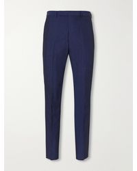Paul Smith - Slim-Fit Tapered Cotton And Linen-Blend Suit Trousers - Lyst