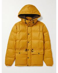 RRL Brinklow Faux Fur-trimmed Quilted Recycled Shell Hooded Jacket - Yellow