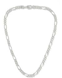 Pearls Before Swine Flat Nerve Silver Chain Necklace - Metallic