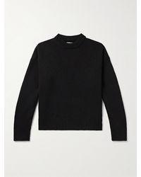 Ami Paris - Merino Wool And Cashmere-blend Sweater - Lyst