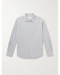 NN07 - Deon 50035 Checked Organic Cotton-Poplin Shirt - Lyst