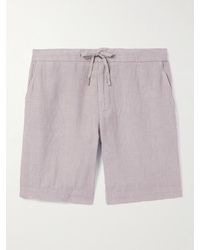 MR P. - Straight-Leg Linen Drawstring Bermuda Shorts - Lyst