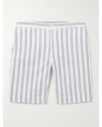 Incotex - Glanshirt Straight-leg Striped Cotton Oxford Shorts - Lyst