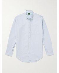 Sid Mashburn - Button-Down Collar Striped Cotton Oxford Shirt - Lyst