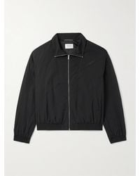 Saint Laurent - Logo-Embroidered Shell Bomber Jacket - Lyst