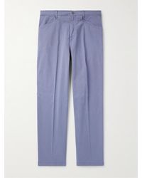 Altea - Walter Straight-leg Stretch Lyocell And Cotton-blend Denim Trousers - Lyst
