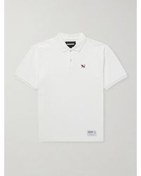 Neighborhood - Logo-Appliquéd Embroidered Cotton-Piqué Polo Shirt - Lyst