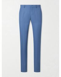 Dolce & Gabbana - Slim-fit Straight-leg Wool Suit Trousers - Lyst