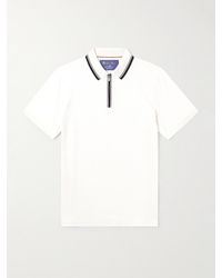 Loro Piana - Regatta Stretch-cotton Piqué Zip-up Polo Shirt - Lyst