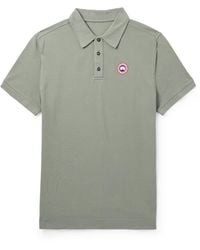 Canada Goose - Beckley Logo-Appliquéd Cotton-Piqué Polo Shirt - Lyst