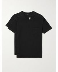 RRL - Two-pack Garment-dyed Cotton-jersey T-shirts - Lyst