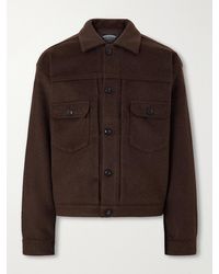 FRIZMWORKS - Brushed Wool-Blend Jacket - Lyst