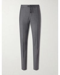 Slowear - Slim-Leg Virgin Wool Drawstring Trousers - Lyst