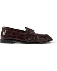 Saint Laurent - Le Loafer Eel Penny Loafers - Lyst