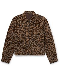 Kapital - Leopard-Print Brushed Cotton-Blend Twill Jacket - Lyst