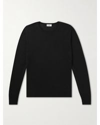 Saint Laurent - Schmal geschnittener Pullover aus einer Mischung aus Wolle - Lyst