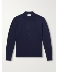 Dries Van Noten - Muano Merino Wool Polo Shirt - Lyst
