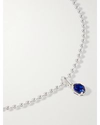 Hatton Labs - Collana in argento con pendente in zirconia cubica - Lyst