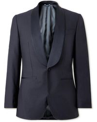 Thom Sweeney - Slim-fit Shawl-collar Satin-trimmed Merino Wool-blend Tuxedo Jacket - Lyst