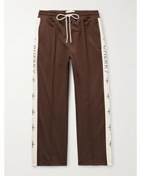 CHERRY LA - Straight-Leg Embellished Striped Tech-Jersey Track Pants - Lyst