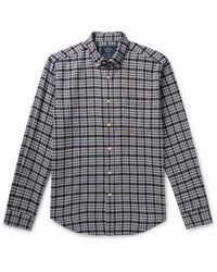 Portuguese Flannel - Vouga Button-Down Collar Checked Organic Cotton-Flannel Shirt - Lyst