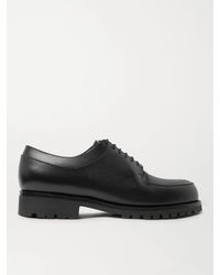 J.M. Weston Plateau Full-grain Leather Derby Shoes - Black