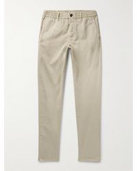 Incotex - Slim-fit Straight-leg Cotton-blend Gabardine Trousers - Lyst