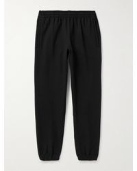 adidas Originals - Tapered Logo-embroidered Organic Cotton-jersey Sweatpants - Lyst