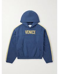 ERL - Venice Football verkürzter Hoodie aus Jersey aus einer Baumwollmischung mit Applikationen - Lyst