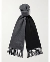Gucci - Schal aus Kaschmir mit Lederbesatz - Lyst