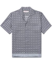 Orlebar Brown - Maitan Camp-Collar Printed Silk-Twill Shirt - Lyst