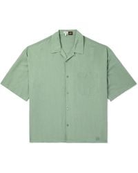 Loewe - Paula's Ibiza Oversized Convertible-Collar Logo-Embroidered Woven Shirt - Lyst