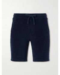 Altea - Straight-leg Cotton-terry Bermuda Shorts - Lyst