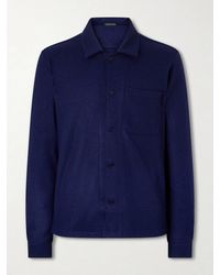Tom Ford - Logo-embroidered Cashmere Shirt - Lyst