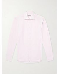 Canali - Cotton-Poplin Shirt - Lyst