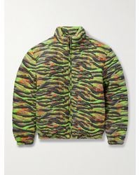 ERL - Printed Quilted Cotton-Jacquard Down Jacket - Lyst
