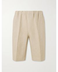 Piacenza 1733 - Straight-Leg Linen Bermuda Shorts - Lyst