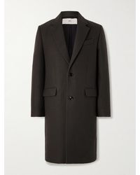 Ami Paris - Boiled Wool-Gabardine Coat - Lyst