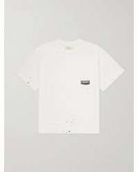CHERRY LA - Logo-Print Paint-Splattered Cotton-Jersey T-Shirt - Lyst