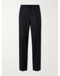 Valentino Garavani - Straight-Leg Wool And Cashmere-Blend Trousers - Lyst
