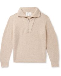 Isabel Marant - Bryson Ribbed Alpaca-blend Half-zip Sweater - Lyst