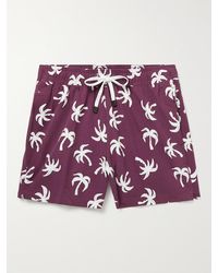 Onia Charles Mid-length Printed Swim Shorts - Purple