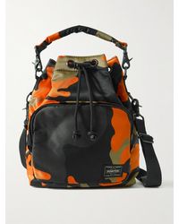 Porter-Yoshida and Co - Balloon Sac Small Camouflage-Print Nylon-Twill Bucket Bag - Lyst