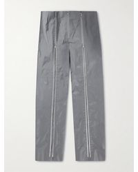 Jil Sander - Straight-Leg Zip-Embellished Reflective Shell Trousers - Lyst